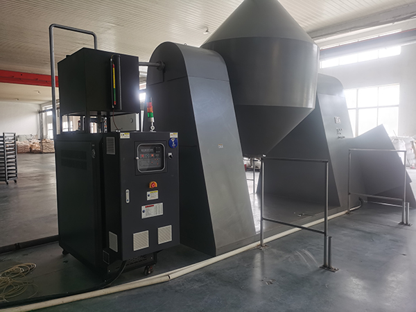 色母粒干燥雙錐干燥機(jī)96KW模溫機(jī)——應(yīng)用案例